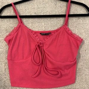 pink cami top